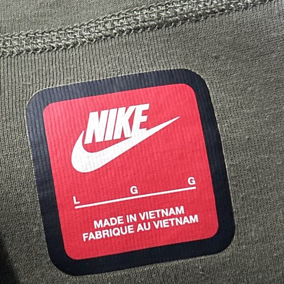 Nike Sports Tech Fleece Sweatpants Mens Large 32x29 Green Cargo Track Pants - Picture 4 of 16